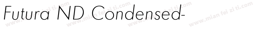 Futura ND Condensed字体转换
